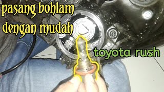 Daihatsu terios toyota rush solusi lampu mobil terang fokus tembus hujan no silau Auto1 HID n Led