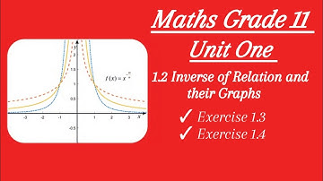 Inverse of Relation and theirs Graph/ Maths Grade 11/ Unit One/