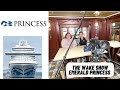 Cruise vlogger on the wake show  emerald princess 