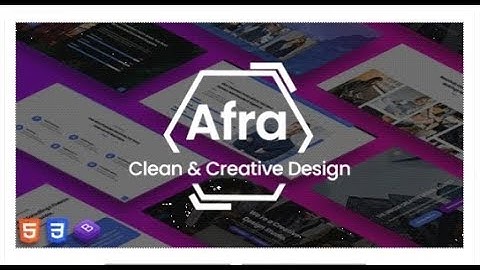 Afra - Multipurpose Business & Agency HTML5 Template | Themeforest Templates