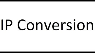 IP Conversion Program using C++