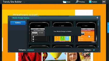 How to create my own mobile website in Trendy Site Builder 1.1.0?