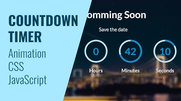 Create Coming Soon Page with SVG, CSS & JavaScript
