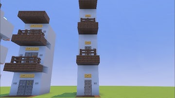 Minecraft - One-Wide Expandable Multi Floor Command Block Elevator