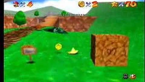 Gameshark code: Playing as a Yellow Star in Super Mario 64