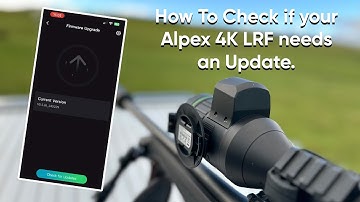 How to check if your Alpex 4K or 4K LRF Needs an Update
