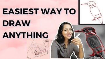 How to draw ANYTHING using simple Shapes | Art Tutorial for Beginner