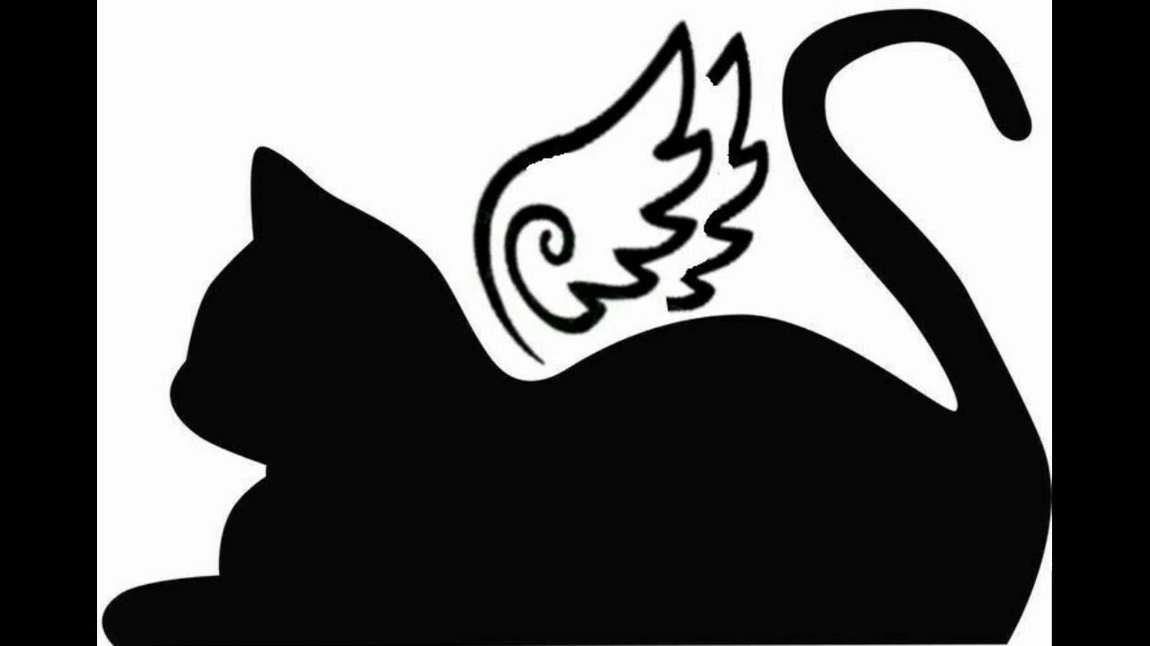 Силуэт кота тату