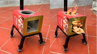 How To Make A Smokeless Wood Stove Suitable For Indoor and Outdoor Cooking