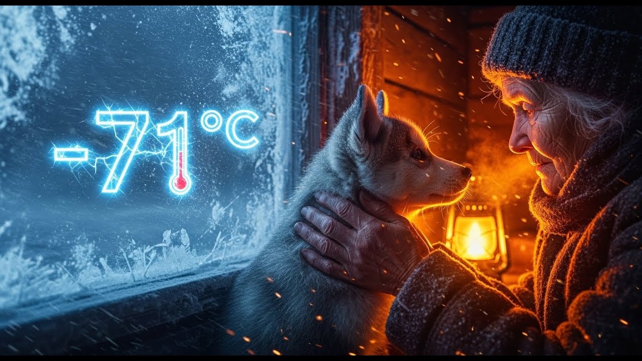 –71°C Rescue: Elderly Woman Saves Freezing Mother Dog & Puppy 😢