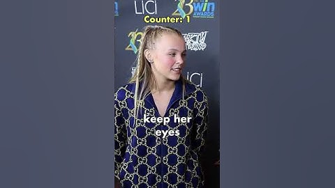 Jojo Siwa can't focus during interview