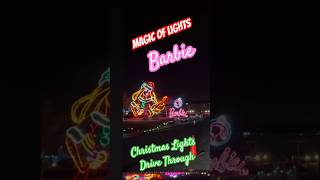 BARBIE at the Magic of Lights Drive Through Christmas Display | Holiday Village PNC Bank Arts Center