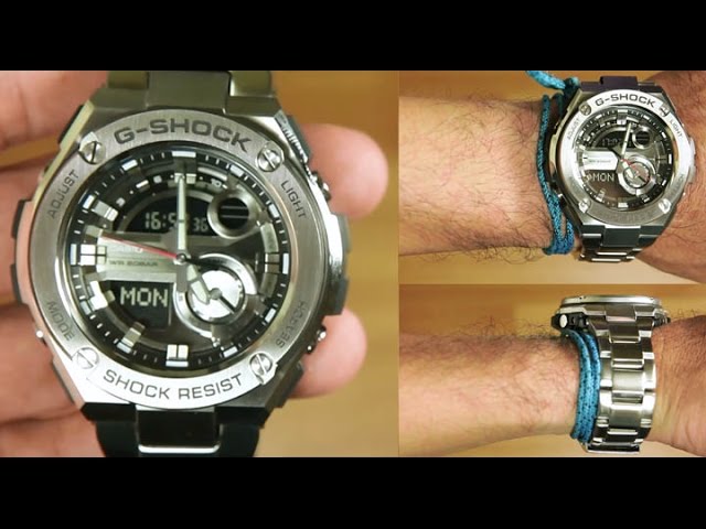 Casio G-shock G-STEEL GST-210D-1A TOUGH SOLAR : UNBOXING