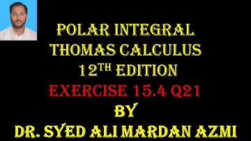 Thomas Calculus 12th edition Ex 15.4 Q21| Region sketching | Polar integrals | conversion