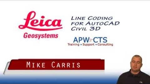 Line Coding with Leica for Autocad Civil 3D