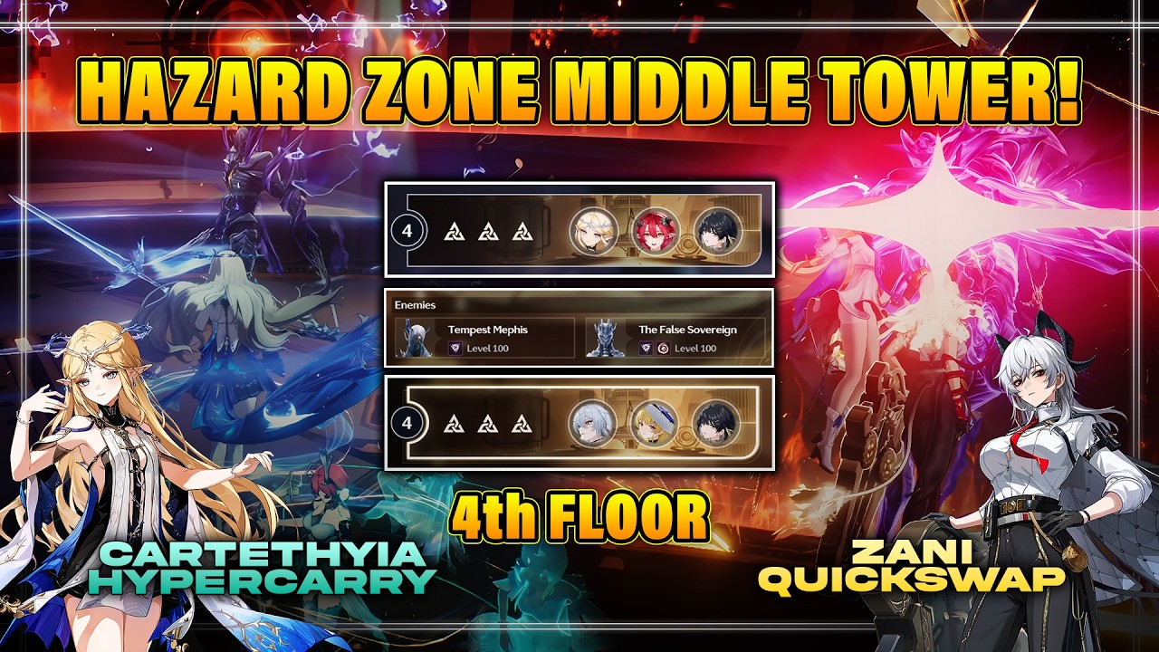 Did CARTETHYIA & ZANI Get Nerfed? Hazard 4th Tower v3.1/3.2 | Wuthering Waves