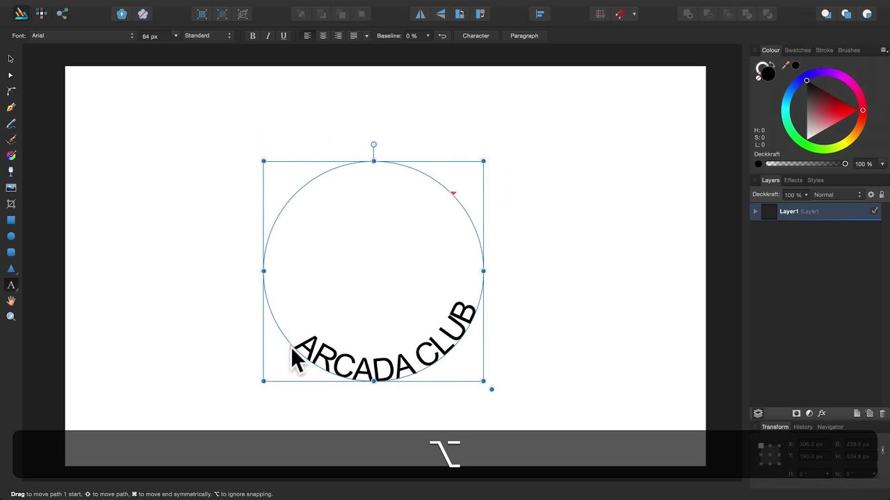 Affinity Designer Text Auf Pfad Im Detail Youtube