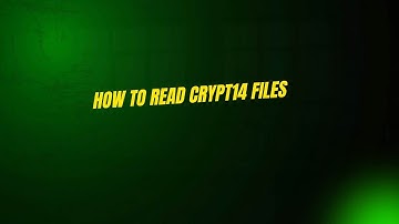 How to Read CRYPT14 Files