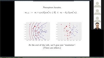 Margins, perceptrons, and deep networks - Matus Telgarsky