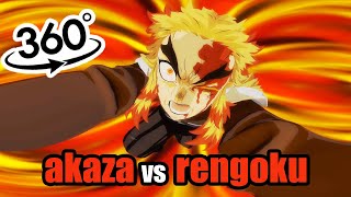 AMAZING🔥 RENGOKU VS AKAZA in VIRTUAL REALITY (PART 2)😎Rengoku Death demon slayer vr (anime vr)