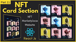 NFT React Card Section | How To Create React Js Card Components Tutorial For NFT Marketplace Website