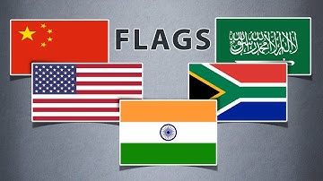 National flags of country -Flag names of country  - flags for kids