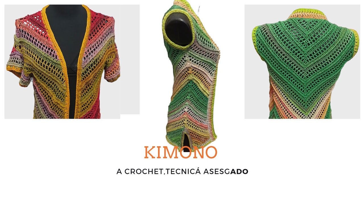 📌KIMONO a crochet,muy rápido,muy fácil de tejer muy versátil🥰🥰🥰🥰🙏 YouTube