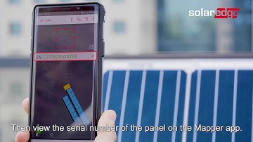 Scanning a smart panel using the SolarEdge Mapper App