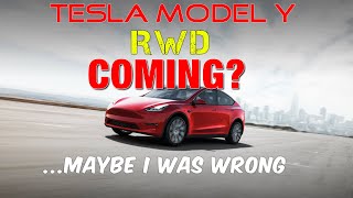 It now looks like the model y rwd might not be coming as soon we first
thought. facebook group
https://www.facebook.com/groups/2040132419379309/?ref=share...