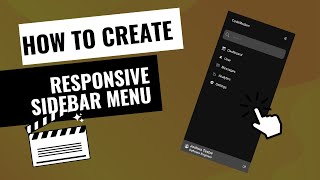 Sidebar Menu using HTML | CSS | JavaScript