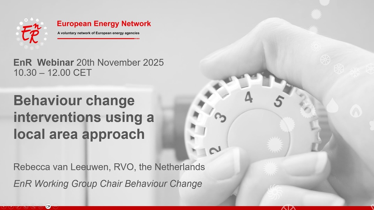 EnR Webinar | Behaviour change interventions using a local area approach