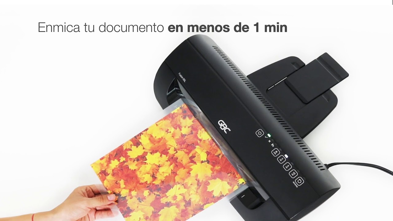 ENMICADORA GBC FUSION 65 L - YouTube