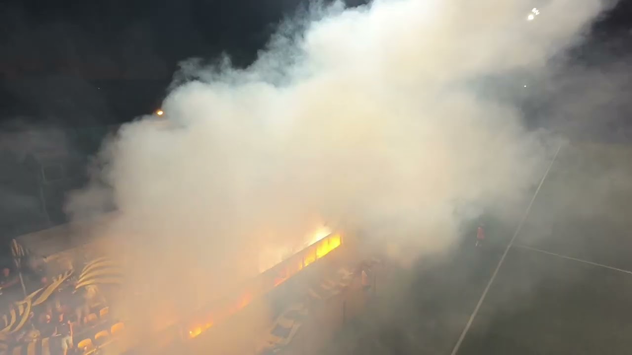 Ruch Radzionków vs Szombierki Bytom 17.08.2025 widok z drona i murawy | Oprawa Cidrów 