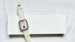 Apple watch series 9 starlight unboxing