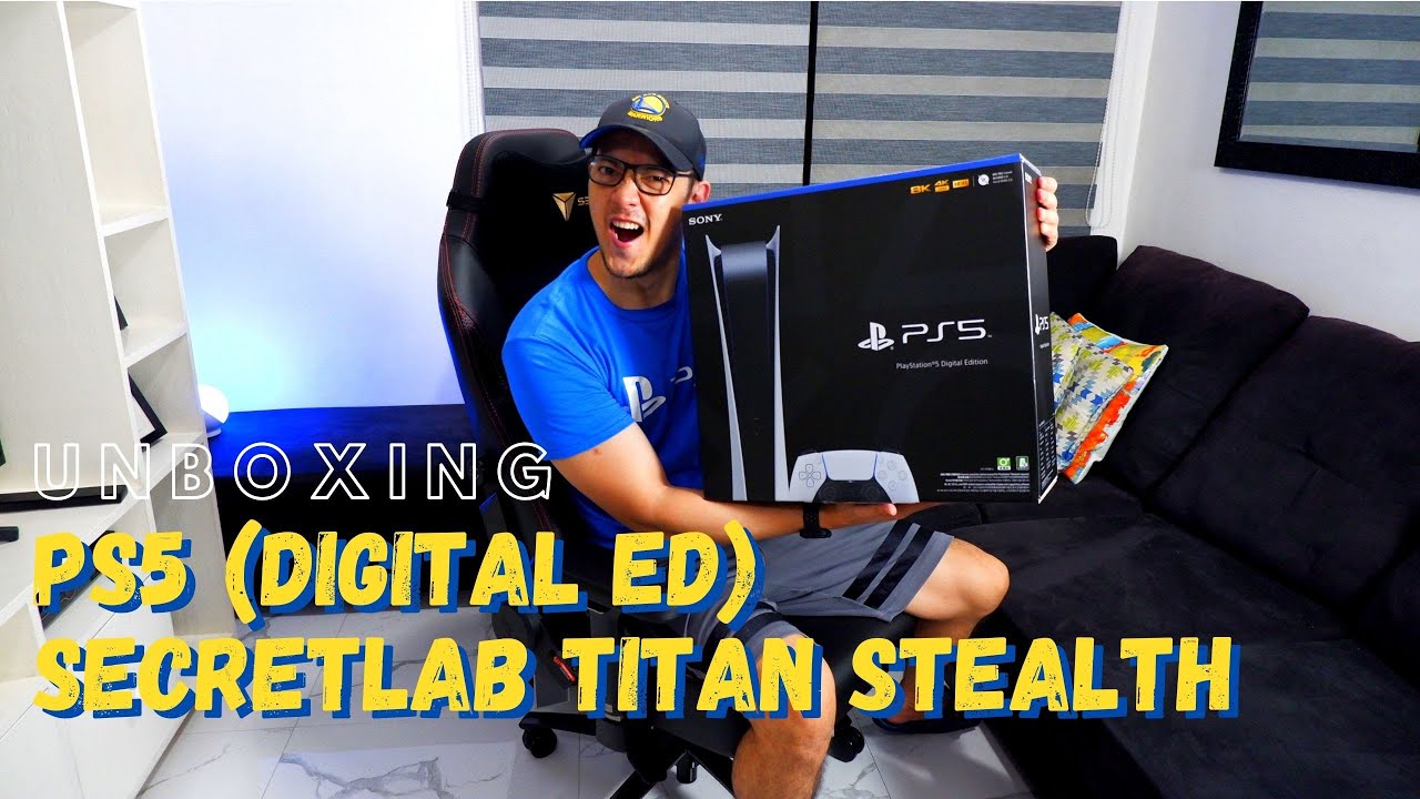Secret Lab Ps5 UNBOXING: PS5 Digital Edition & Secret Lab Titan Stealth Gaming Chair ...