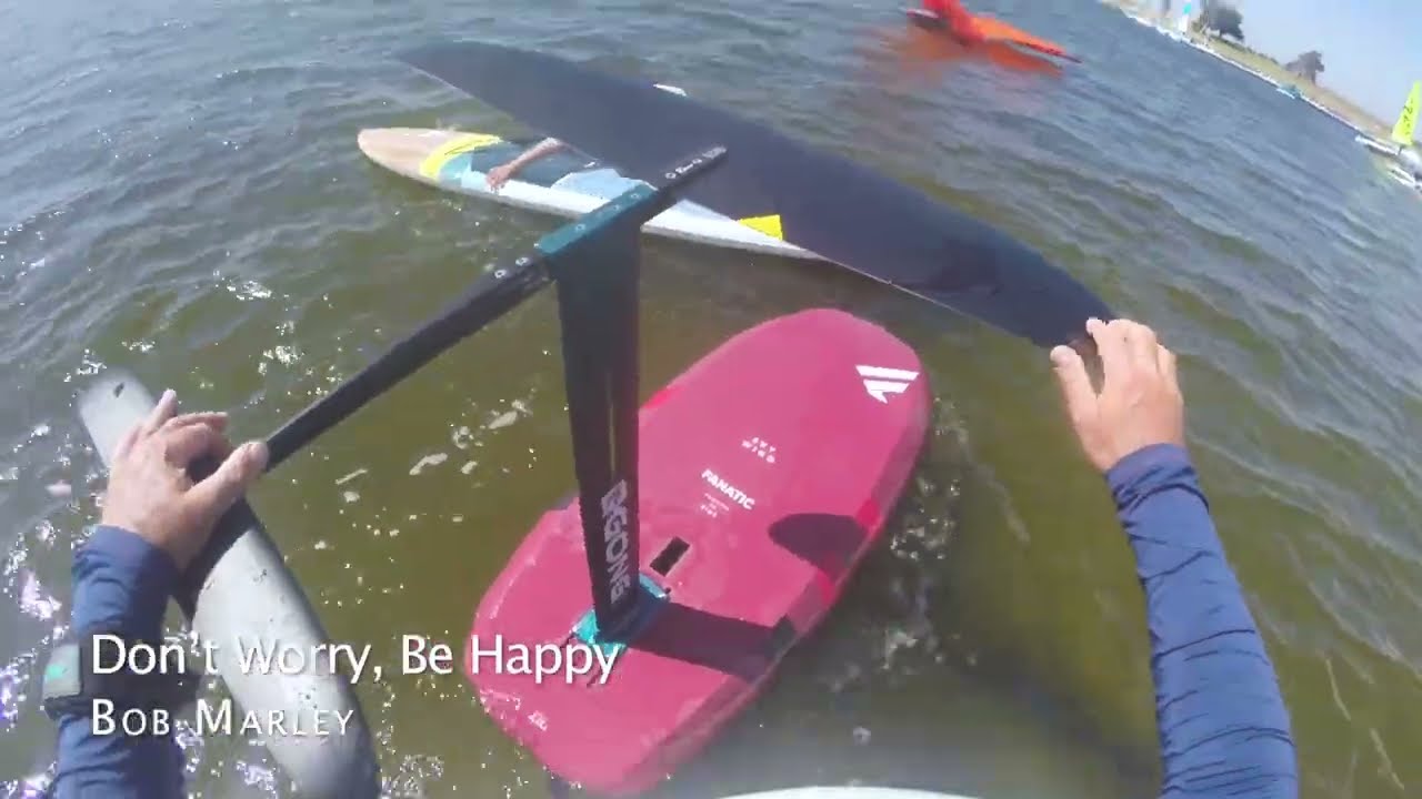 Wind Foiling at Shoreline Lake - August 7, 2024 (Ver.2)