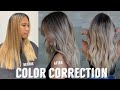 Hair Transformations with Lauryn: Brassy Ends to Ashy Blonde Balayage on Dark Hair Ep. 51