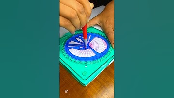 Spirograph Art That Feels Like Magic! 🎩✨ #Shorts #satisfying