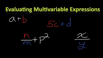EVALUATING MULTIVARIABLE EXPRESSIONS