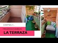 Habilitamos la terraza💚 Fotos antes y después + compras para 2da. fase🏃‍♀️#tedi