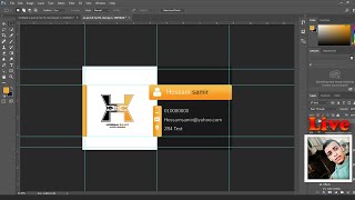 درس تصميم كارت شخصي احترافي قابل للطباعة + الايقونات المستخدمة | business card in Photoshop 2021