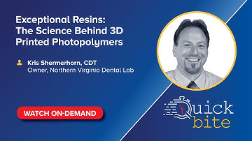 On-Demand Quick Bite: Exceptional Resins - The Science Behind 3D Printed Photopolymers