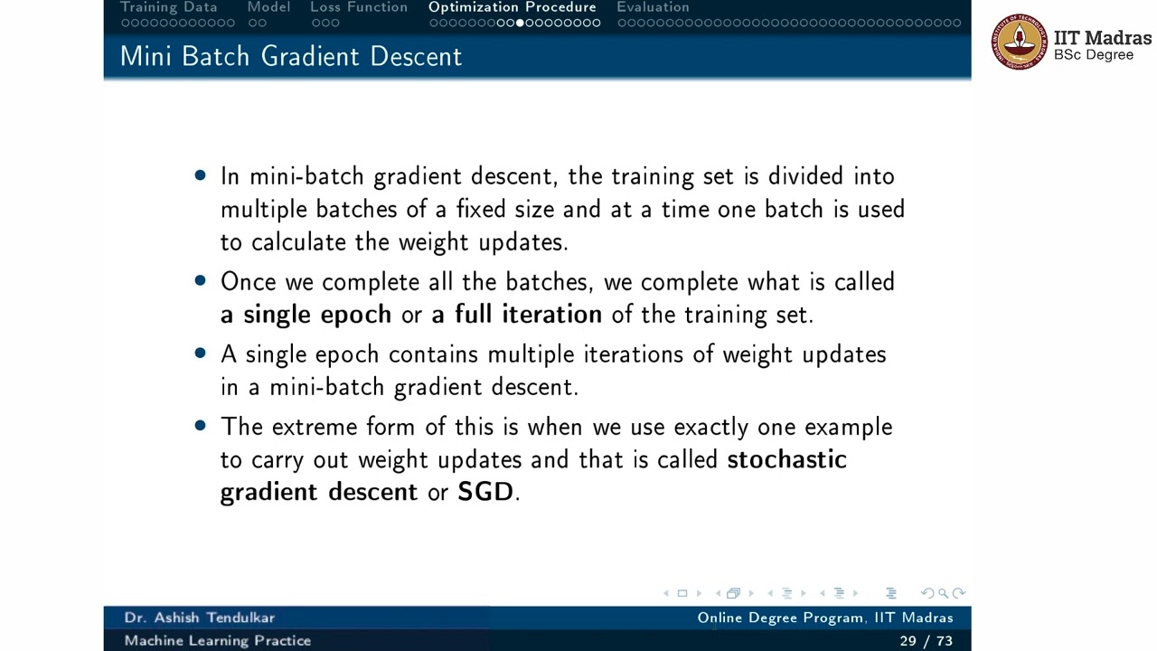 ML Component framework(Optimization Procedure)