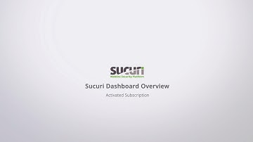 Sucuri Security & Firewall Dashboard: Overview