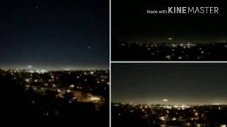 Mysterious lights appear in the San Diego night sky
