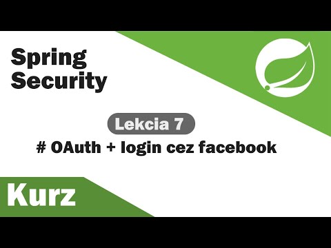SpringSecurity - OAuth + login do webApp cez facebook [#7]