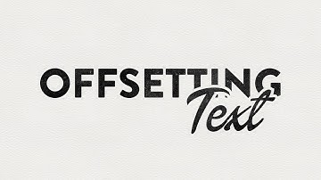 Illustrator CC CS6 Tutorial - Offsetting Text