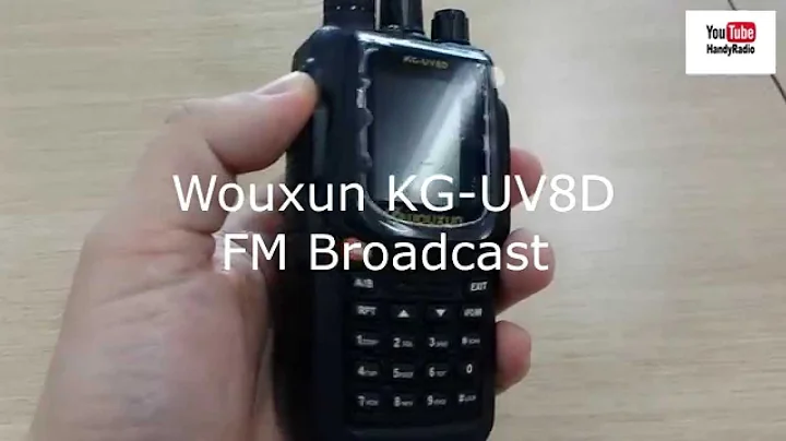60SHG: Wouxun KG-UV8D how to change FM broadcast frequency