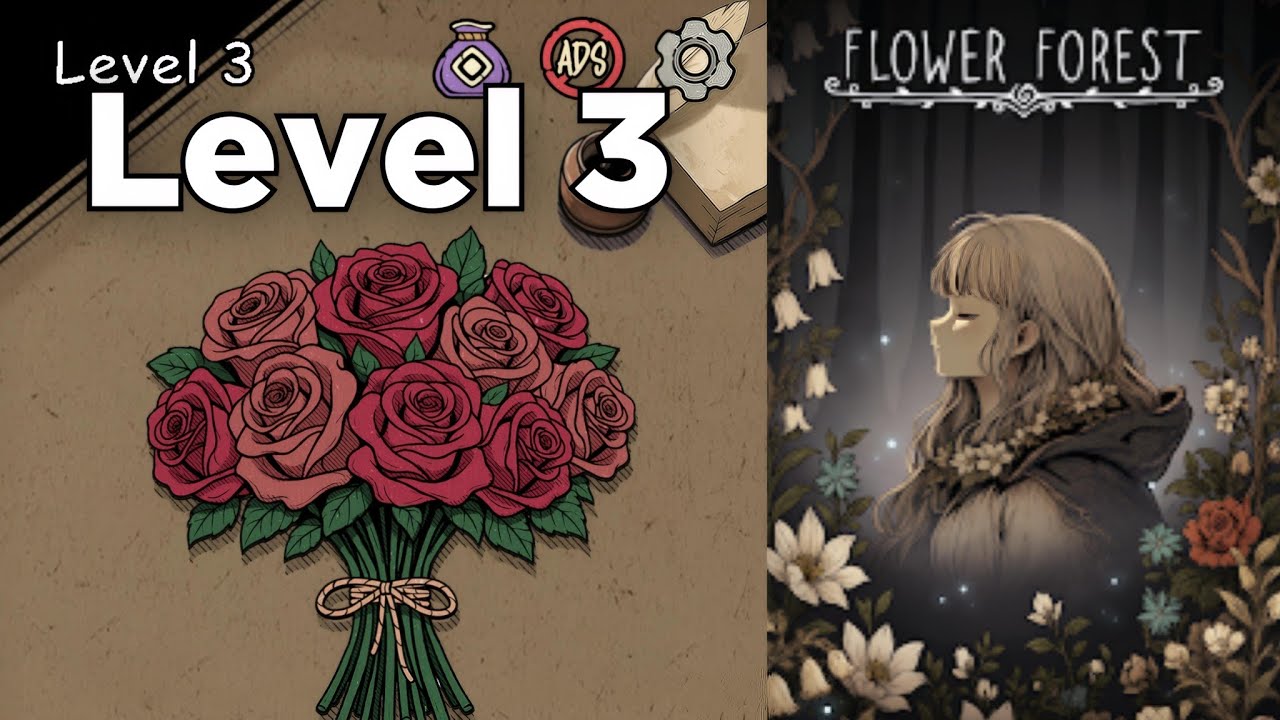 3個 jigsaw puzzle a flower forest 🌸 Flower Forest - Word Puzzle