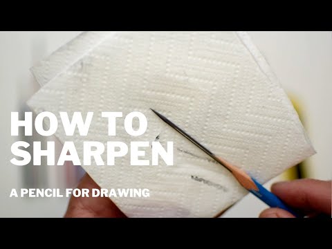 How To Sharpen A Pencil For Drawing Narrated